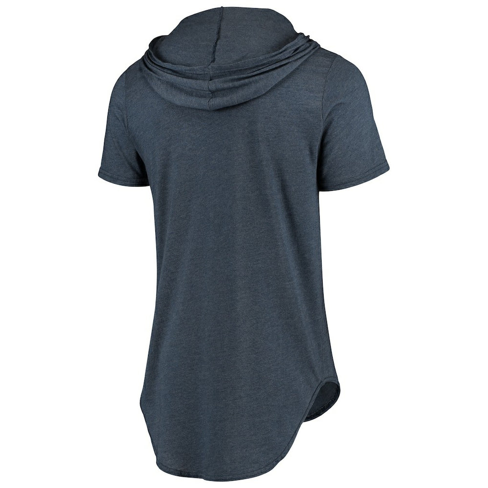 Chicago Bears  Majestic Threads Primary Logo Tri-Blend Hoodie T-Shirt