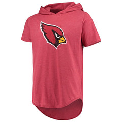 Arizona Cardinals  Majestic Threads Primary Logo Tri-Blend Hoodie T-Shirt