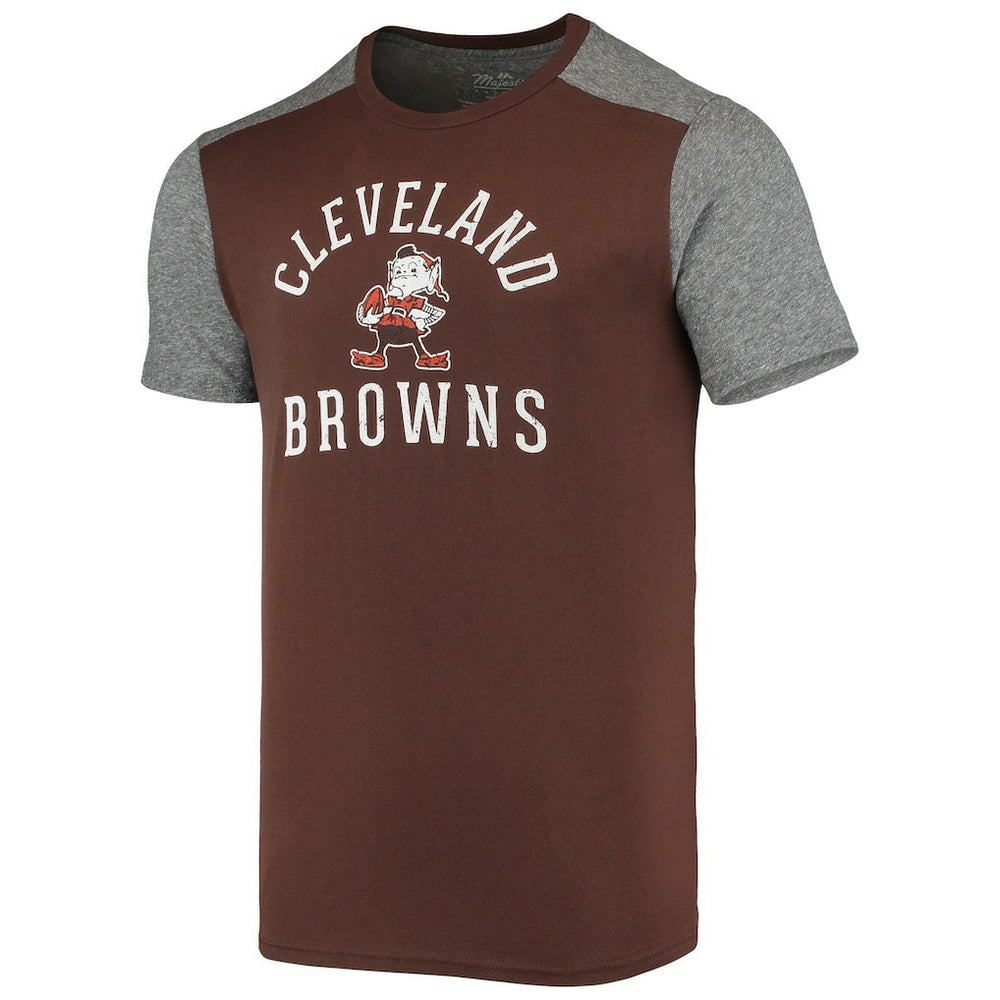Cleveland Browns  Majestic Threads Brownie The Elf Gridiron Classics Field Goal Slub T-Shirt