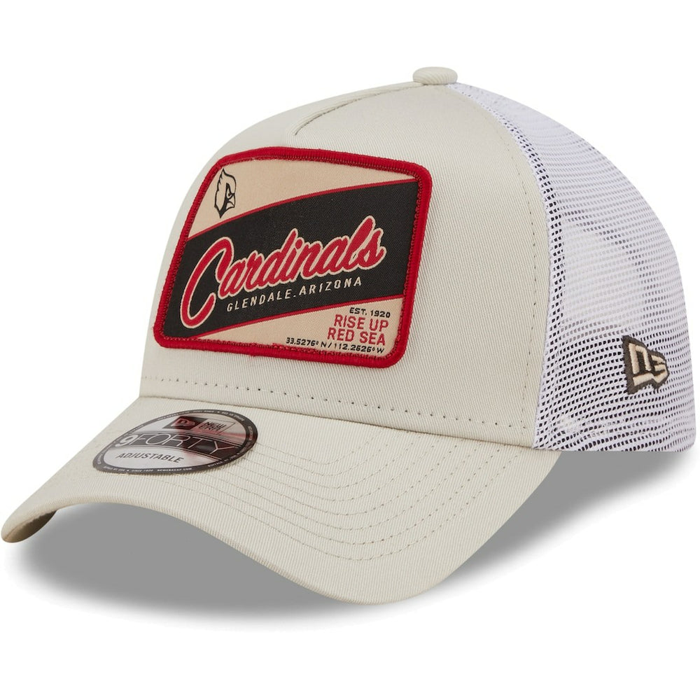 Arizona Cardinals New Era Happy Camper A-Frame Trucker 9FORTY Snapback Hat