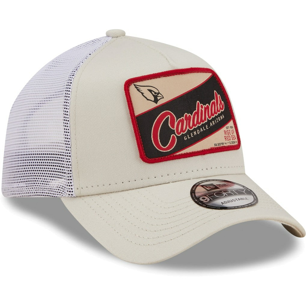 Arizona Cardinals New Era Happy Camper A-Frame Trucker 9FORTY Snapback Hat
