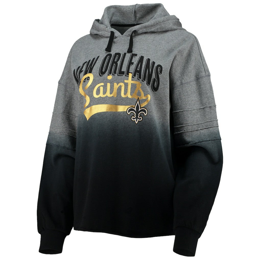New Orleans Saints  Touch Women's Superstar Dip-Dye Pullover Hoodie