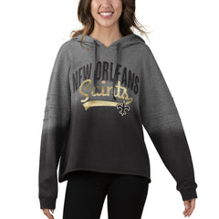 New Orleans Saints  Touch Women's Superstar Dip-Dye Pullover Hoodie