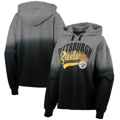 Pittsburgh Steelers  Touch Women's Superstar Dip-Dye Pullover Hoodie