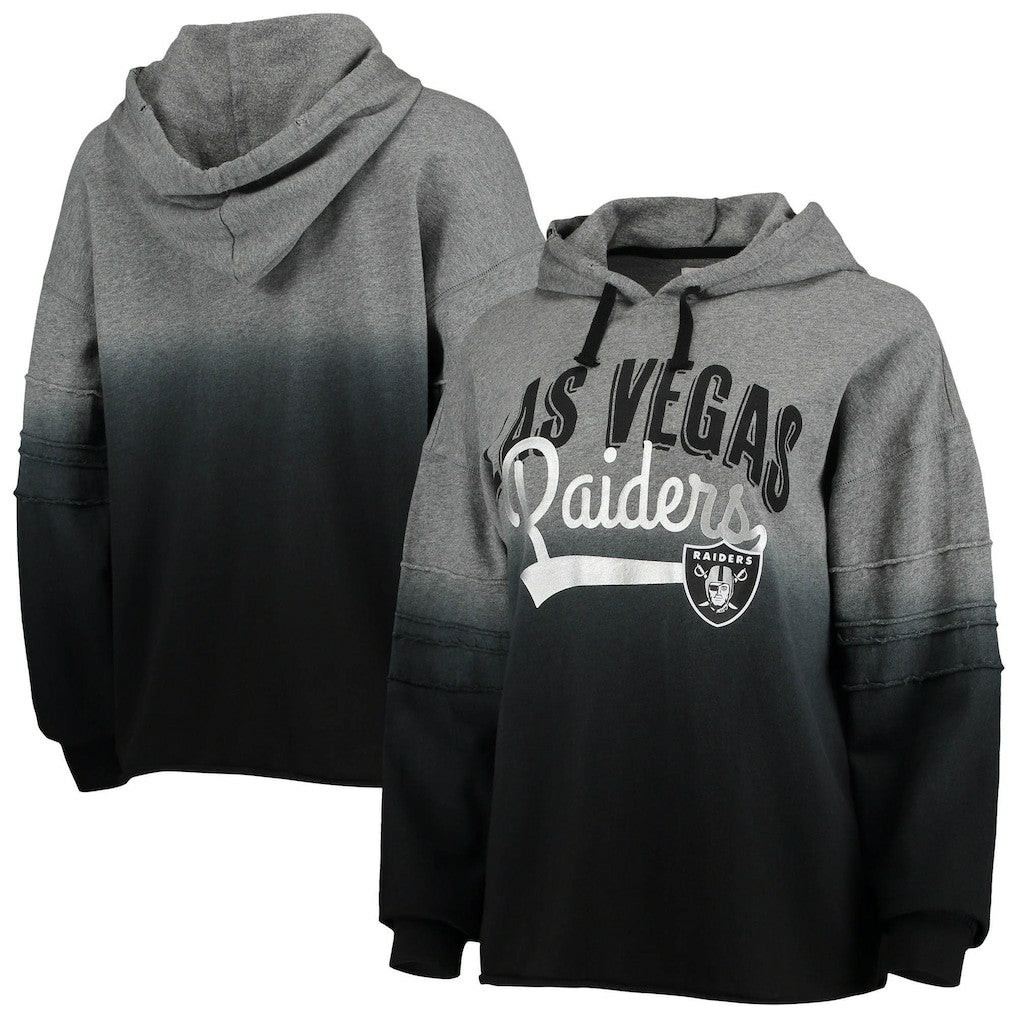 Las Vegas Raiders  Touch Women's Superstar Dip-Dye Pullover Hoodie