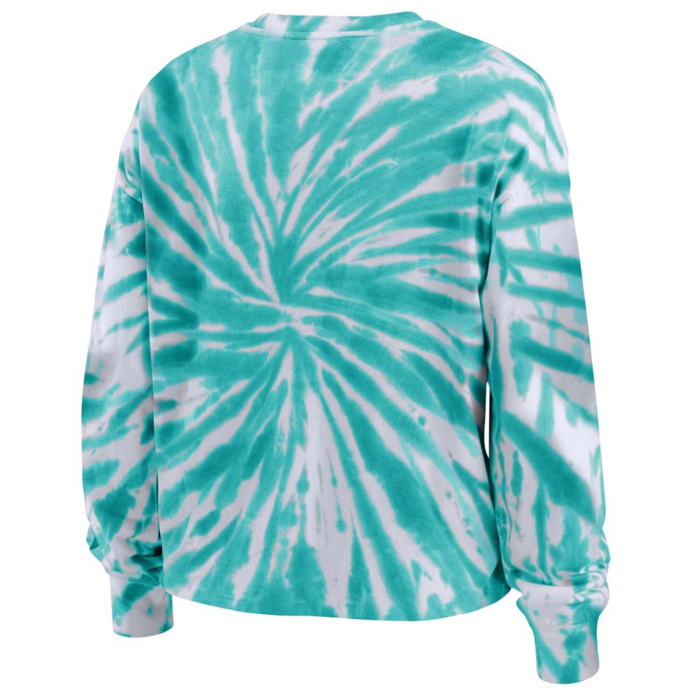 Seattle Kraken WEAR by Erin Andrews Women's Tie-Dye Long Sleeve T-Shirt Outlet