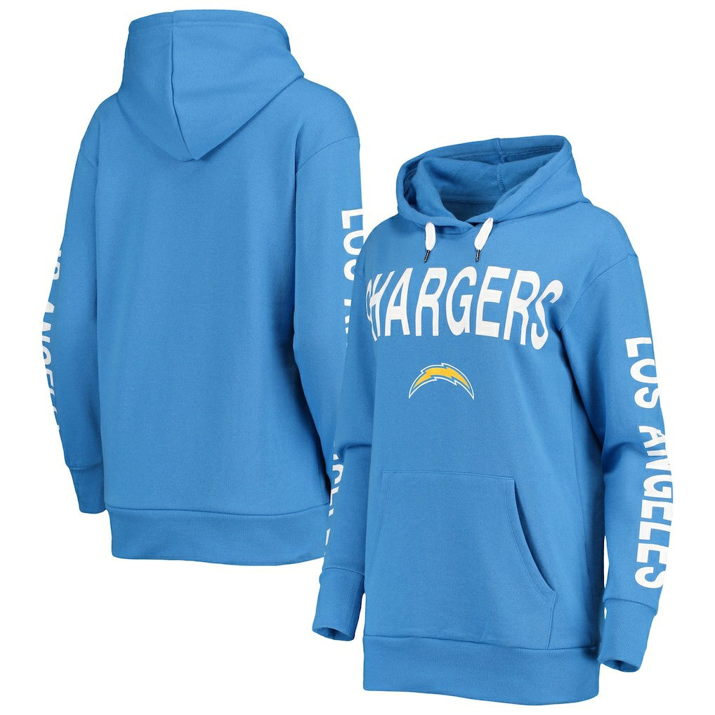 Los Angeles Chargers  G-III 4Her by Carl Banks Women's Extra Point Pullover Hoodie