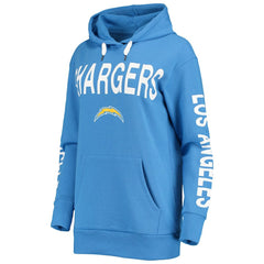 Los Angeles Chargers  G-III 4Her by Carl Banks Women's Extra Point Pullover Hoodie