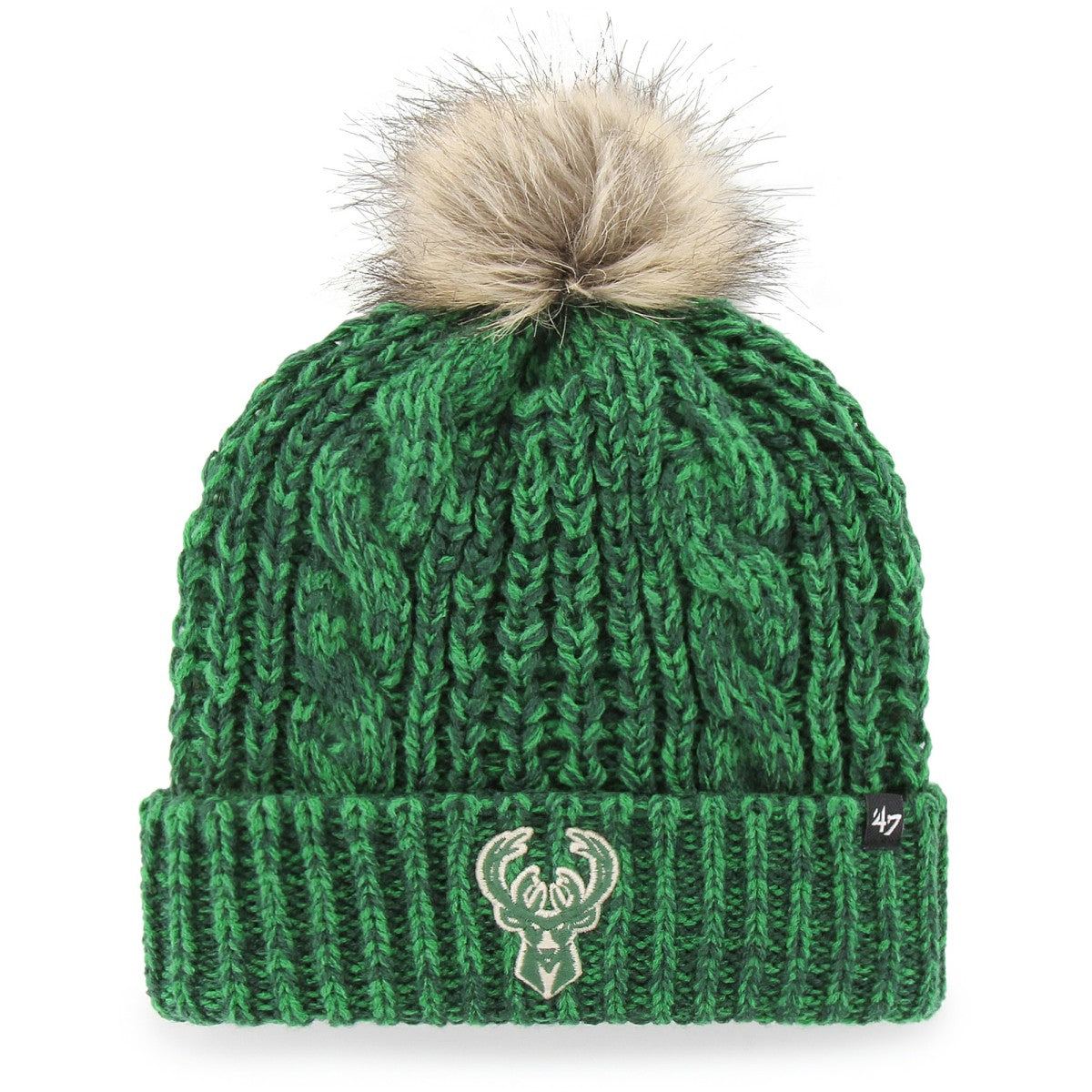 Milwaukee Bucks '47 Women's Meeko Cuffed Knit Hat with Pom Discount