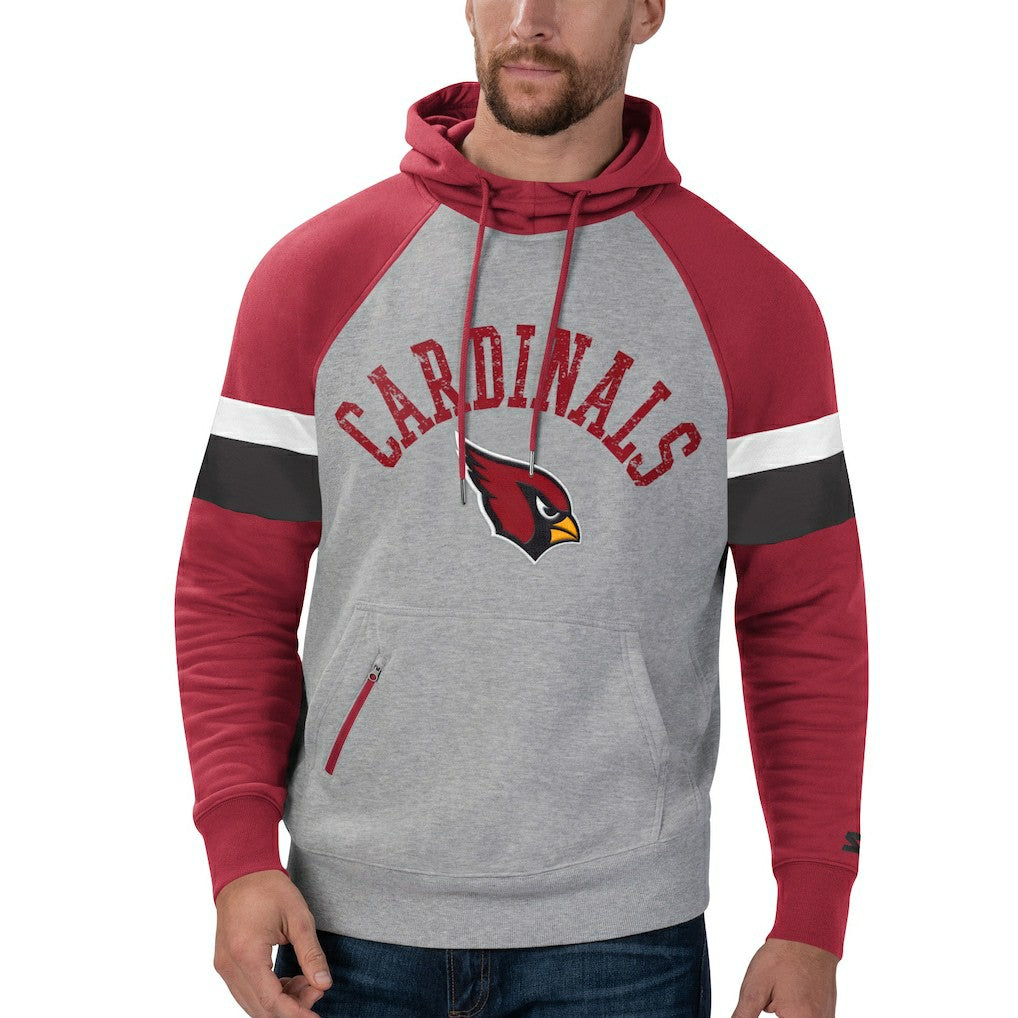 Arizona Cardinals  Starter Home Run Raglan Pullover Hoodie