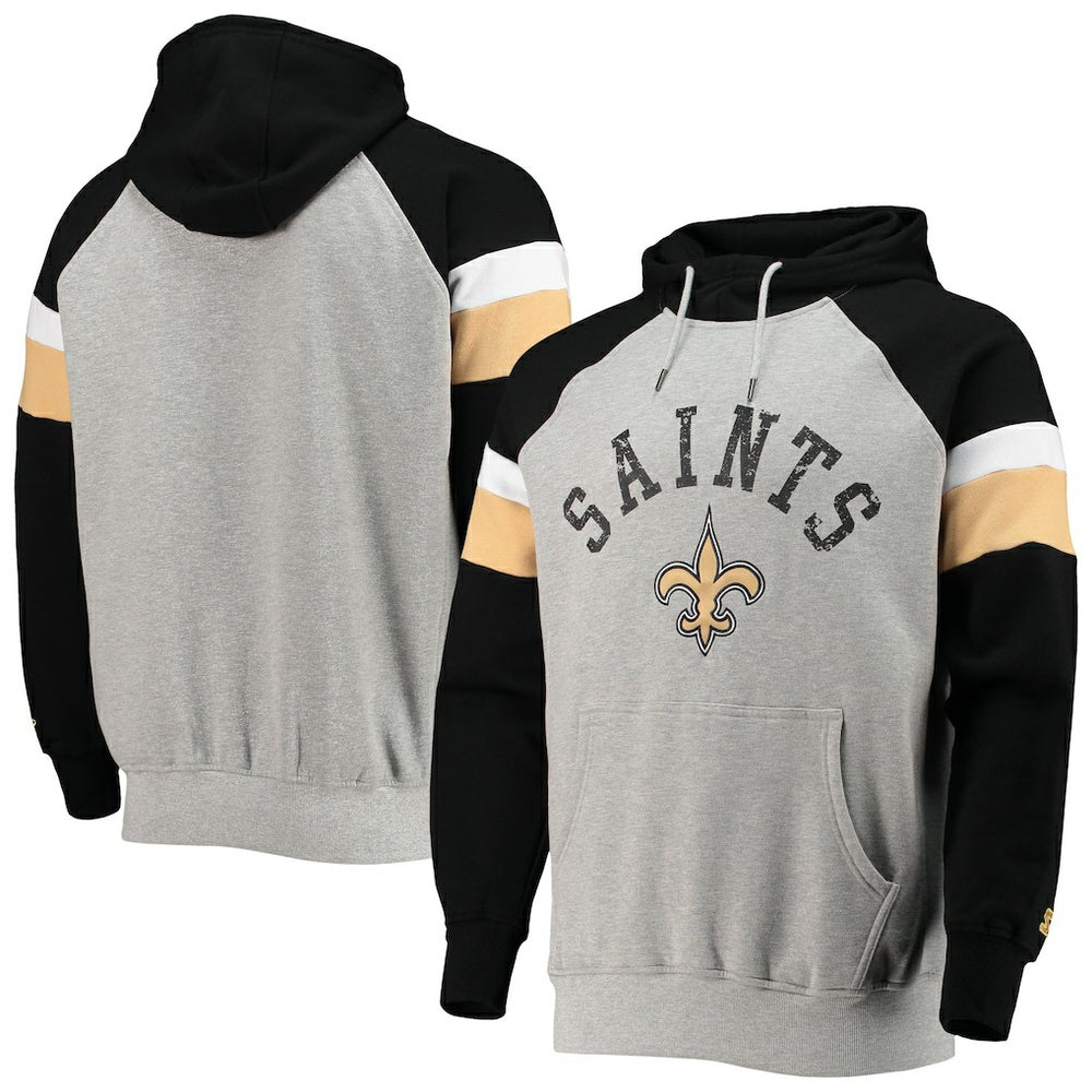 New Orleans Saints  Starter Home Run Raglan Pullover Hoodie