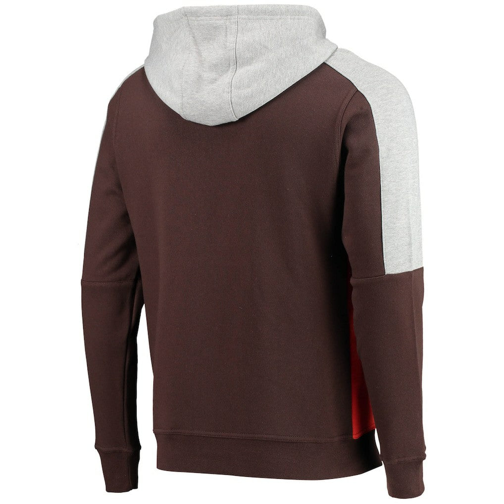 Cleveland Browns  Starter Playoffs Color Block Full-Zip Hoodie