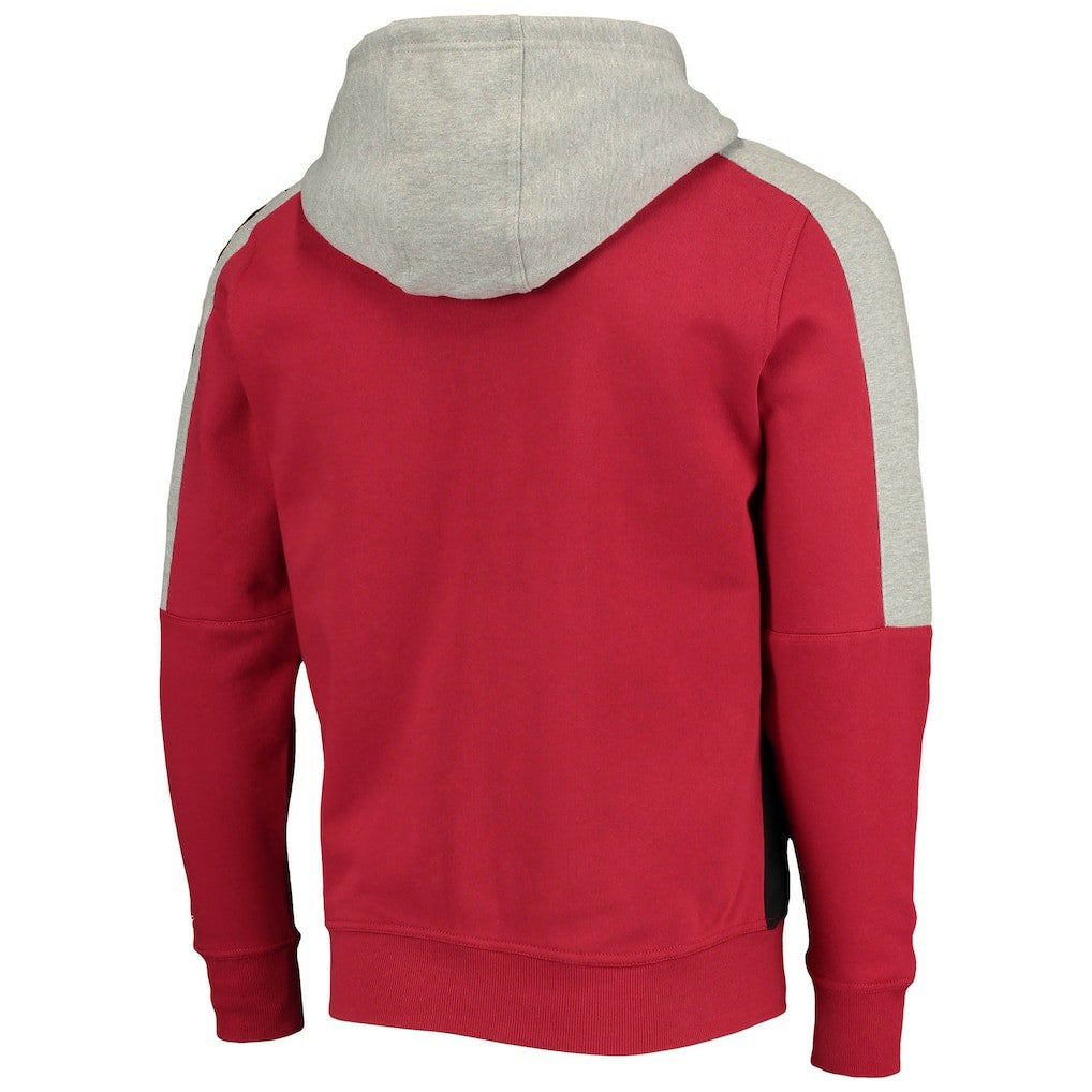 Arizona Cardinals  Starter Playoffs Color Block Full-Zip Hoodie