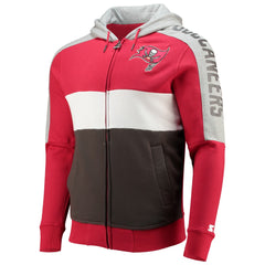 Tampa Bay Buccaneers  Starter Playoffs Color Block Full-Zip Hoodie