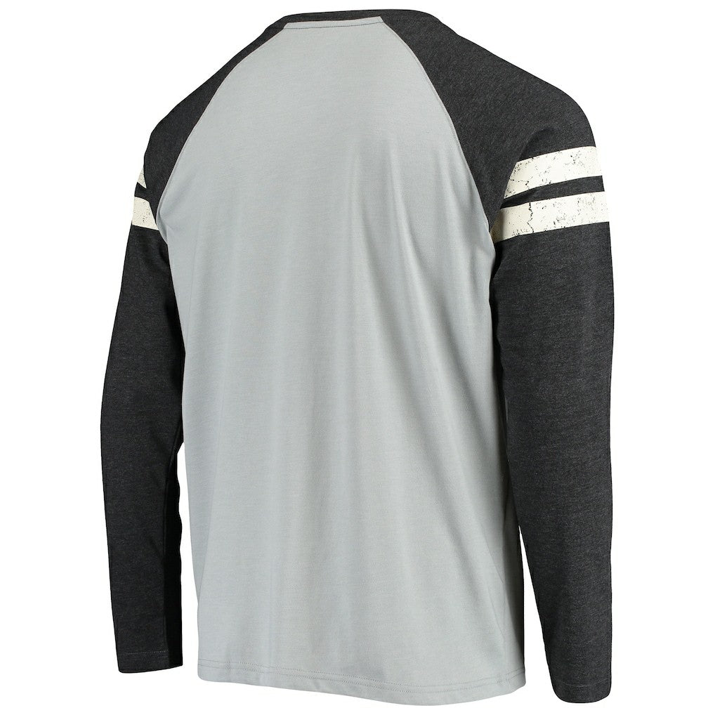 Las Vegas Raiders  Starter Throwback League Raglan Long Sleeve Tri-Blend T-Shirt