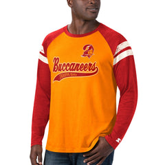 Tampa Bay Buccaneers  Starter Throwback League Raglan Long Sleeve Tri-Blend T-Shirt