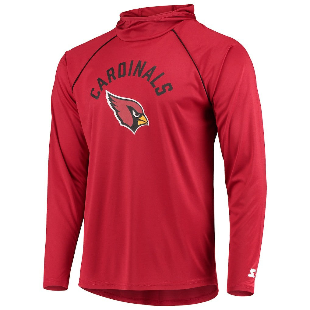 Arizona Cardinals  Starter Raglan Long Sleeve Hoodie T-Shirt
