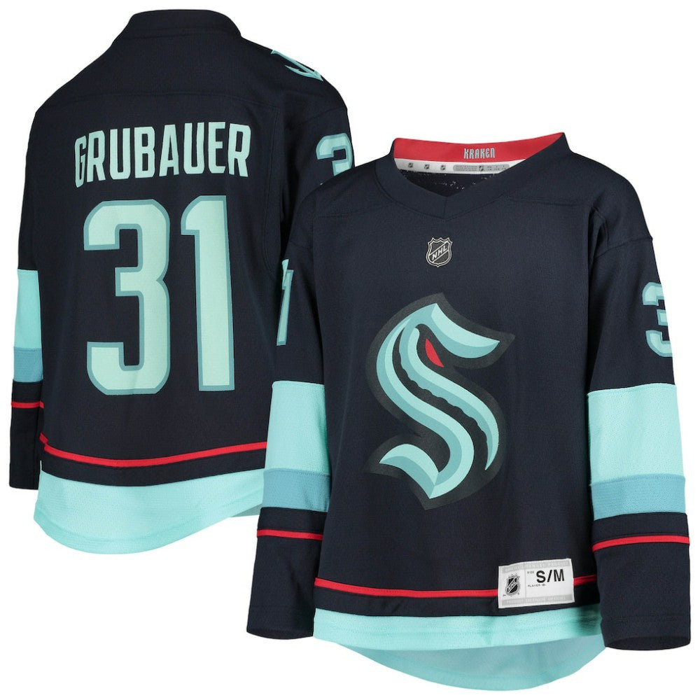 Philipp Grubauer Seattle Kraken Youth Home Replica Player Jersey On Sale