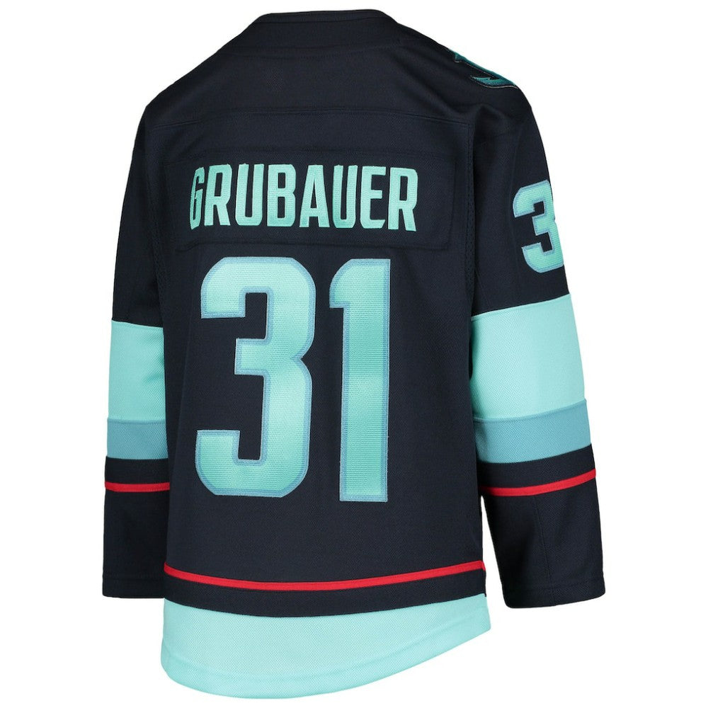 Philipp Grubauer Seattle Kraken Youth Home Premier Player Jersey Discount
