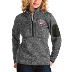 Portland Trail Blazers Antigua Women's NBA 75th Anniversary Fortune Quarter-Zip Pullover Jacket On Sale