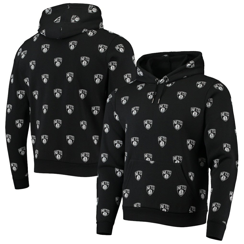 Brooklyn Nets The Wild Collective Unisex Allover Logo Pullover Hoodie On Sale