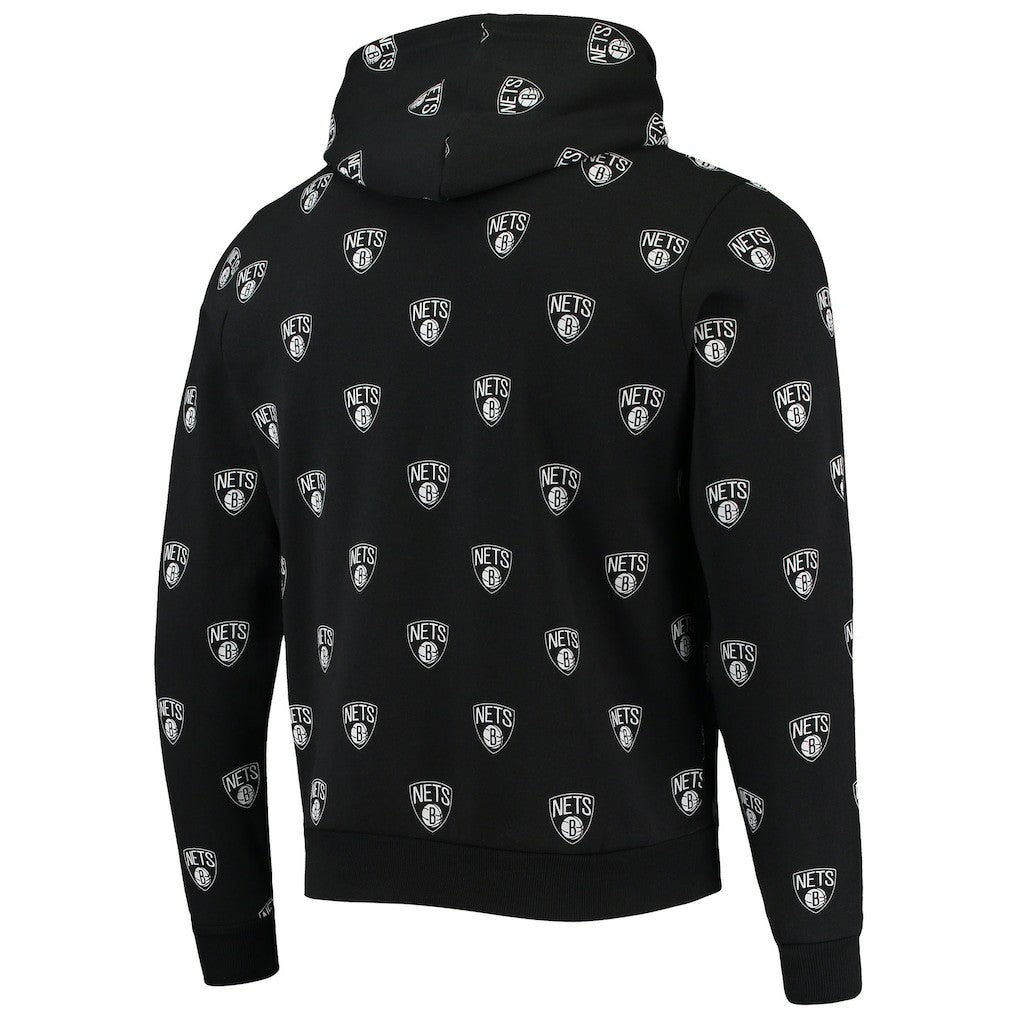 Brooklyn Nets The Wild Collective Unisex Allover Logo Pullover Hoodie On Sale