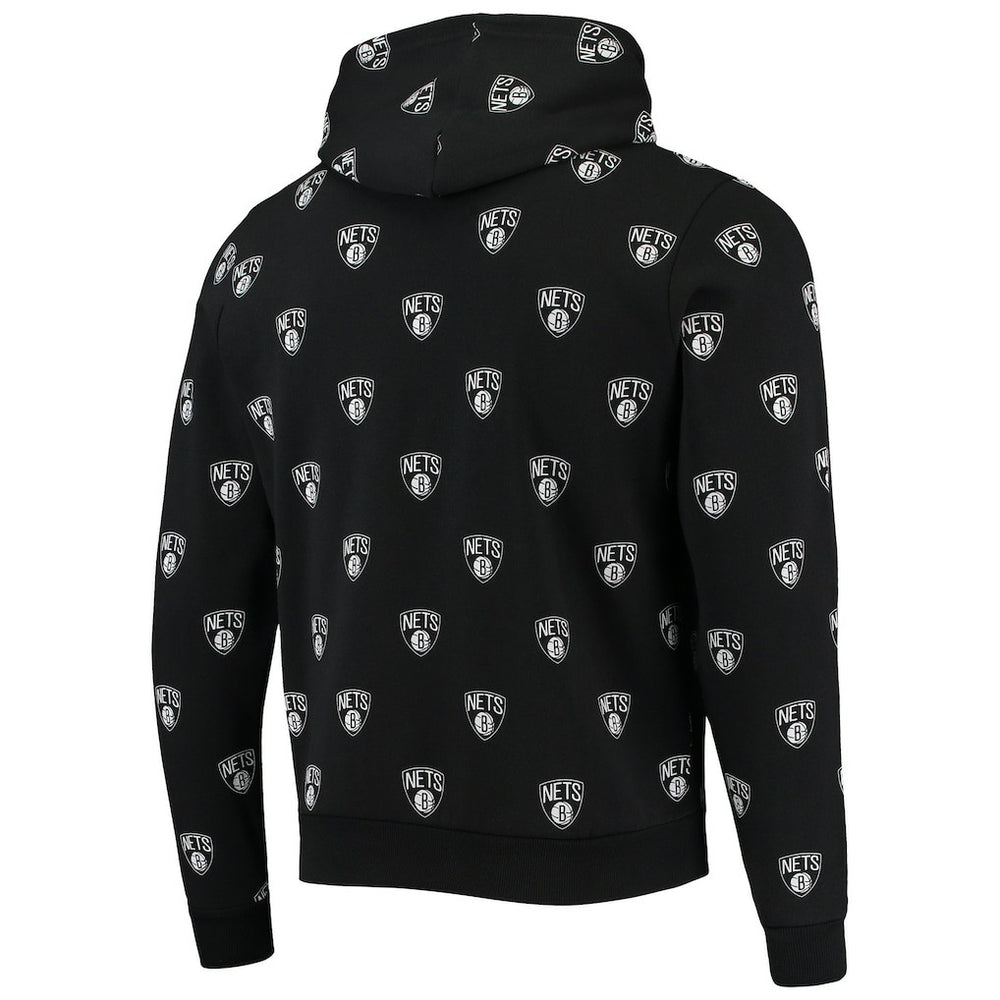 Brooklyn Nets The Wild Collective Unisex Allover Logo Pullover Hoodie On Sale