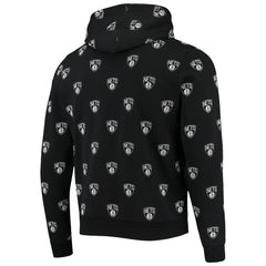 Brooklyn Nets The Wild Collective Unisex Allover Logo Pullover Hoodie On Sale