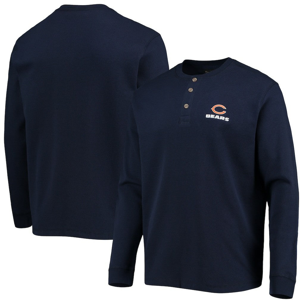 Chicago Bears  Dunbrooke Logo Maverick Thermal Henley Long Sleeve T-Shirt