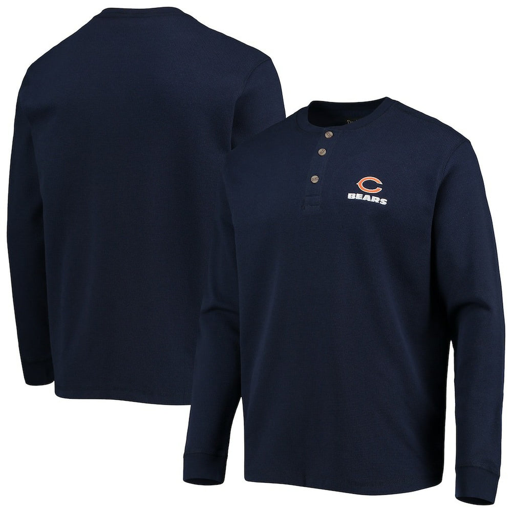 Chicago Bears  Dunbrooke Logo Maverick Thermal Henley Long Sleeve T-Shirt