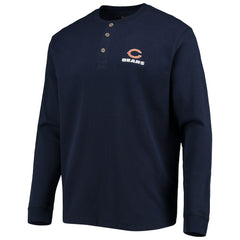 Chicago Bears  Dunbrooke Logo Maverick Thermal Henley Long Sleeve T-Shirt