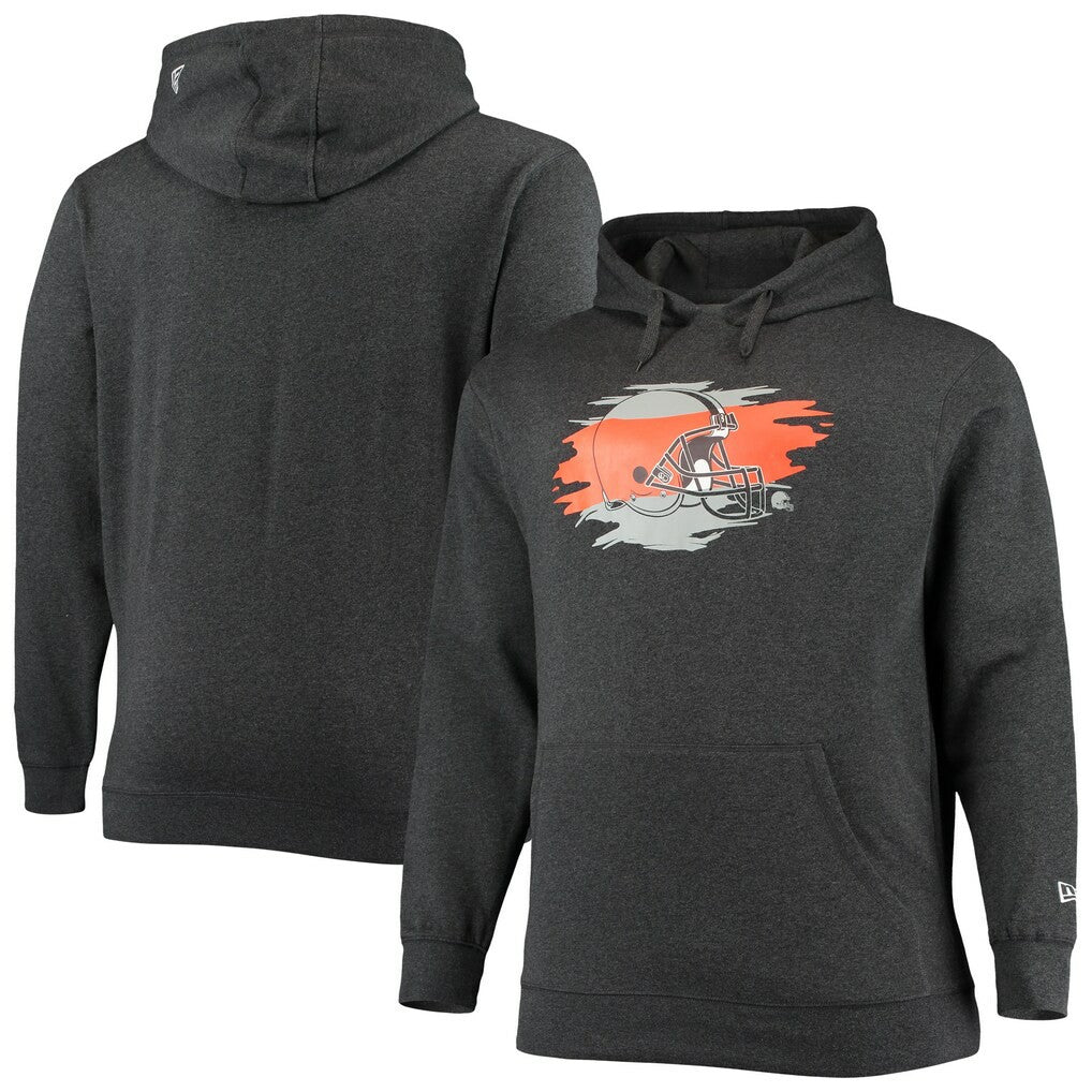 Cleveland Browns New Era Big & Tall Primary Logo Pullover Hoodie