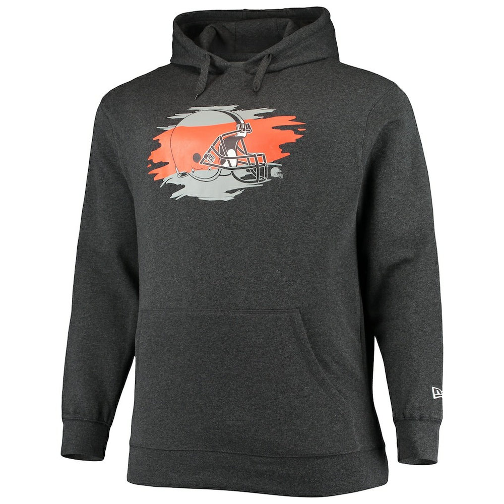 Cleveland Browns New Era Big & Tall Primary Logo Pullover Hoodie