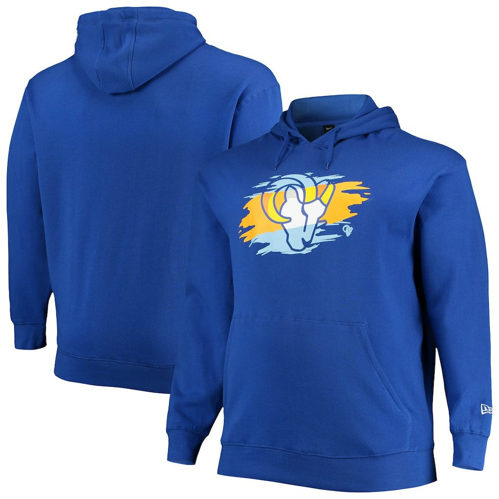Los Angeles Rams New Era Big & Tall Primary Logo Pullover Hoodie