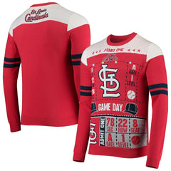 St. Louis Cardinals FOCO Ticket Light-Up Ugly Sweater | MLB New