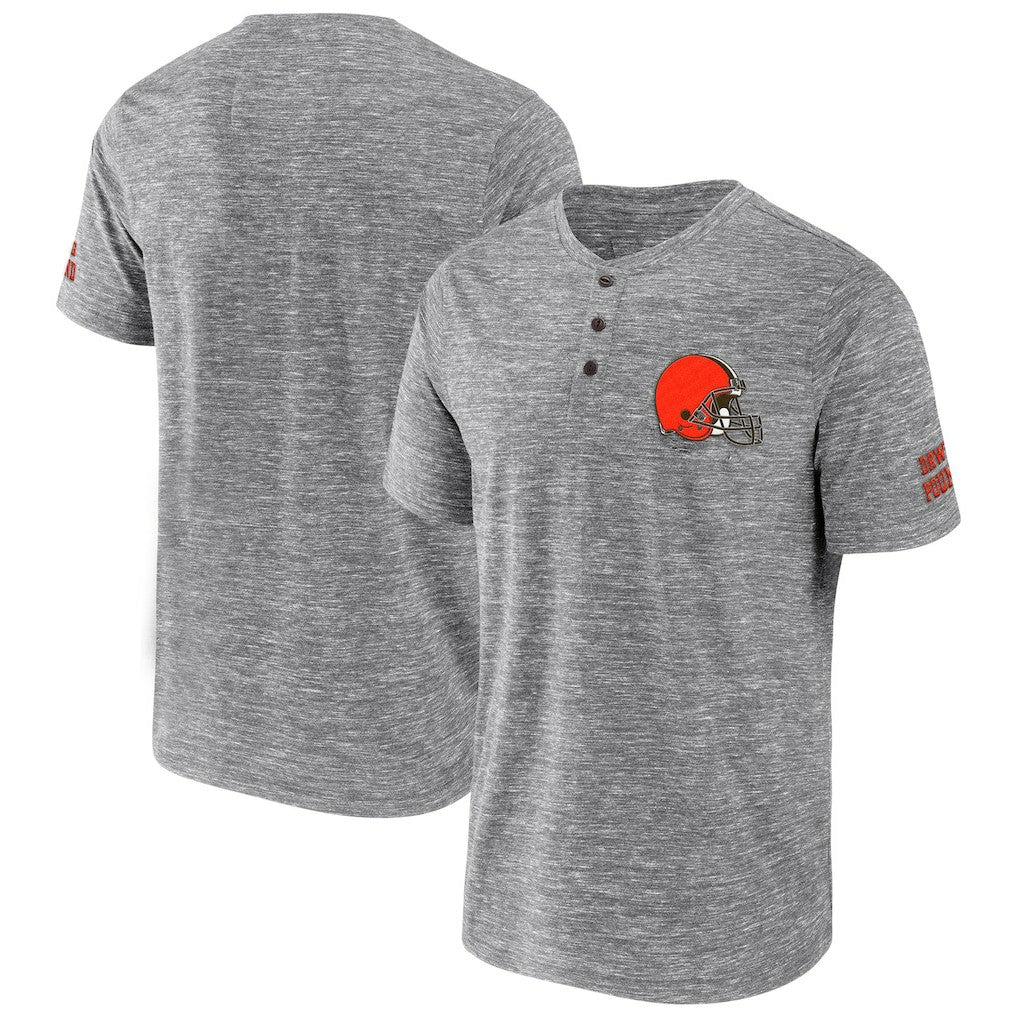 Cleveland Browns Fanatics NFL x Darius Rucker Collection Slub Henley T-Shirt