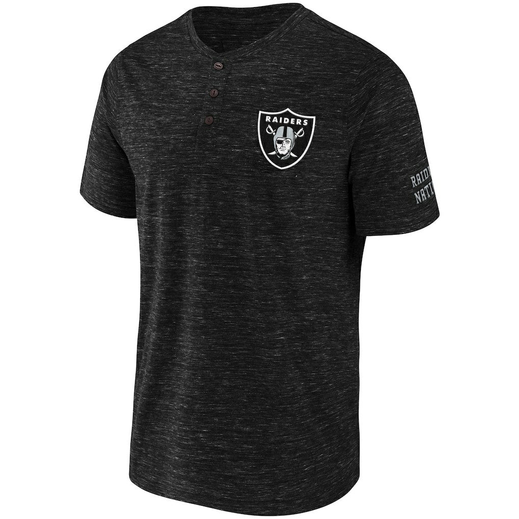 Las Vegas Raiders Fanatics NFL x Darius Rucker Collection Slub Henley T-Shirt