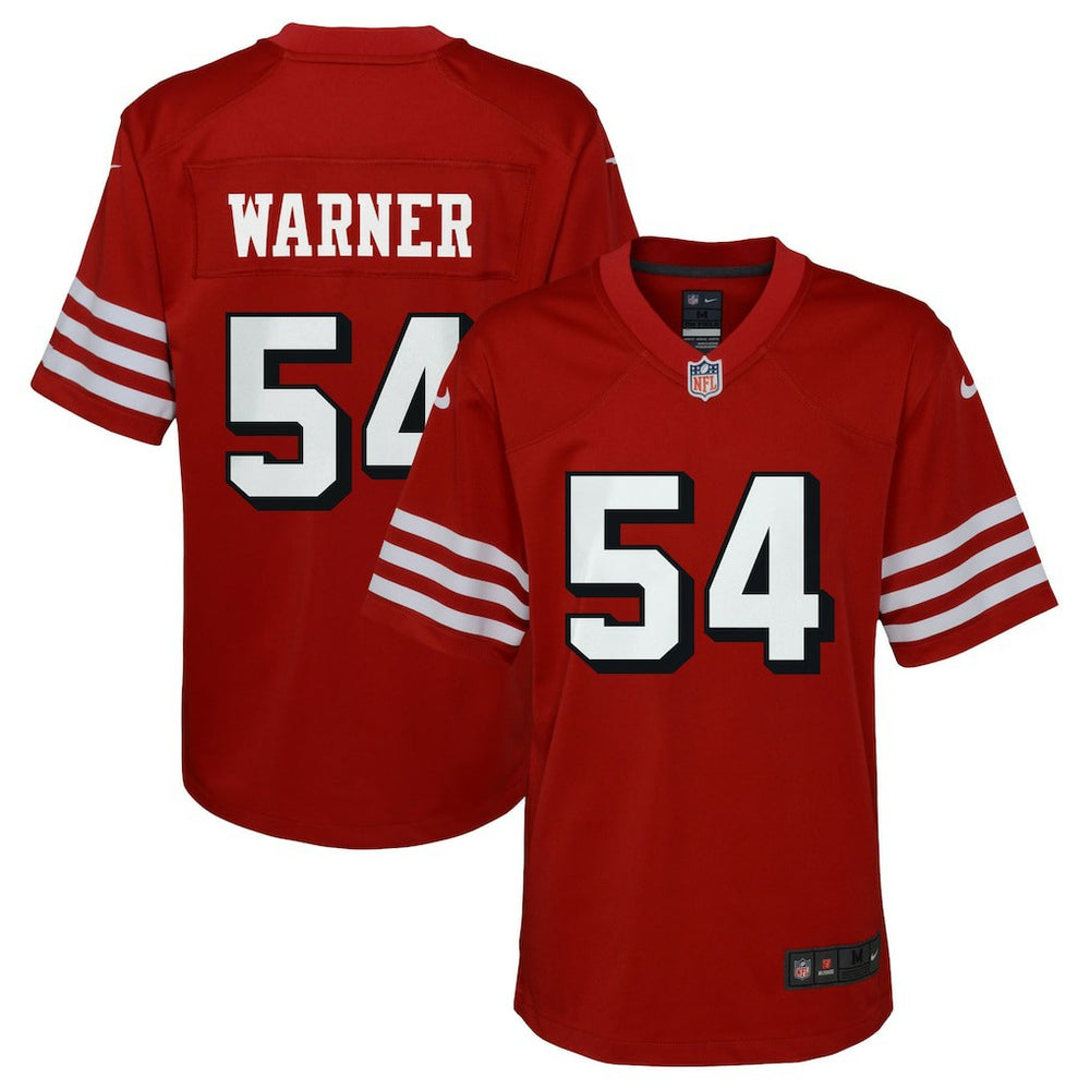 San Francisco 49ers Nike Fred Warner  Youth Game Jersey