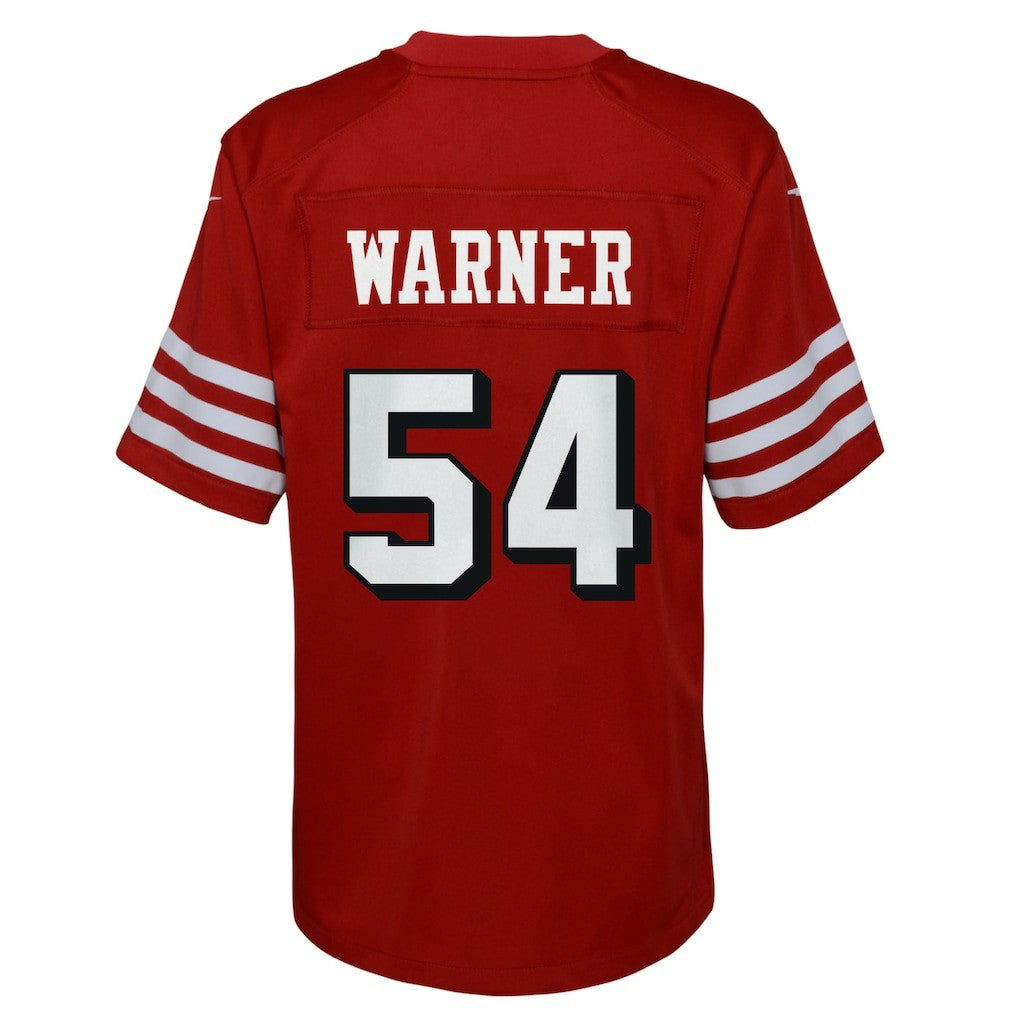 San Francisco 49ers Nike Fred Warner  Youth Game Jersey