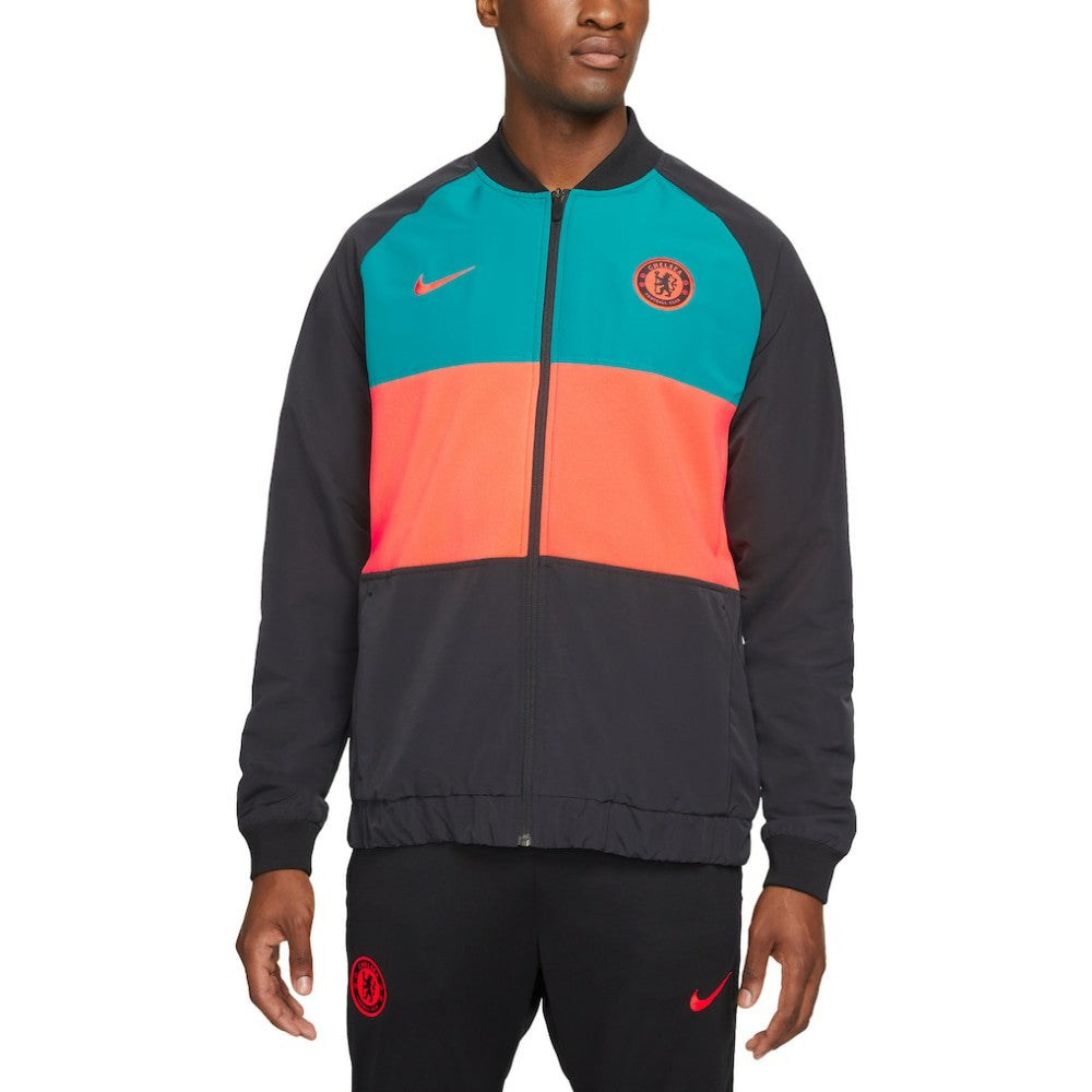 Chelsea I96 Woven Anthem Raglan Full-Zip Jacket Blue - Nike