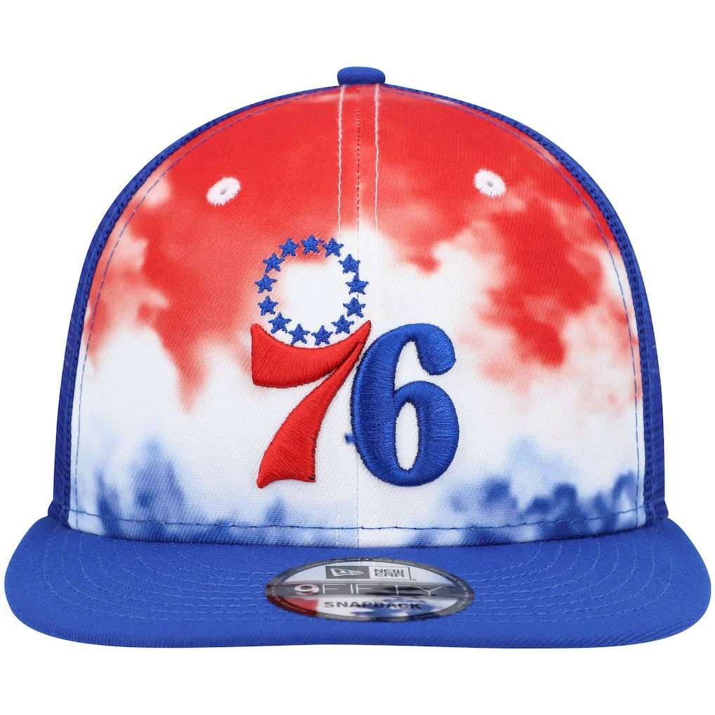 Philadelphia 76ers Hazy Trucker 9FIFTY Snapback Hat Discount