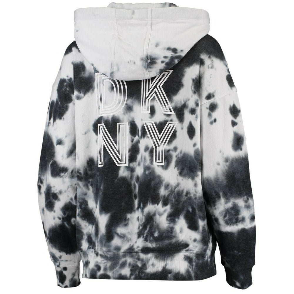 Minnesota Vikings  DKNY Sport Women's Dakota Oversized Tie-Dye Half-Zip Hoodie