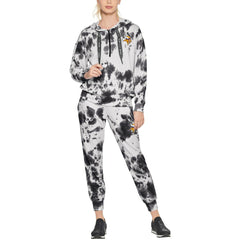 Minnesota Vikings  DKNY Sport Women's Dakota Oversized Tie-Dye Half-Zip Hoodie