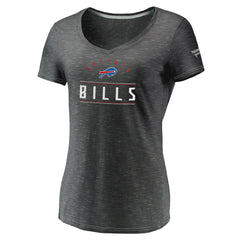 Buffalo Bills Fanatics Women's League Leader Space Dye V-Neck T-Shirt