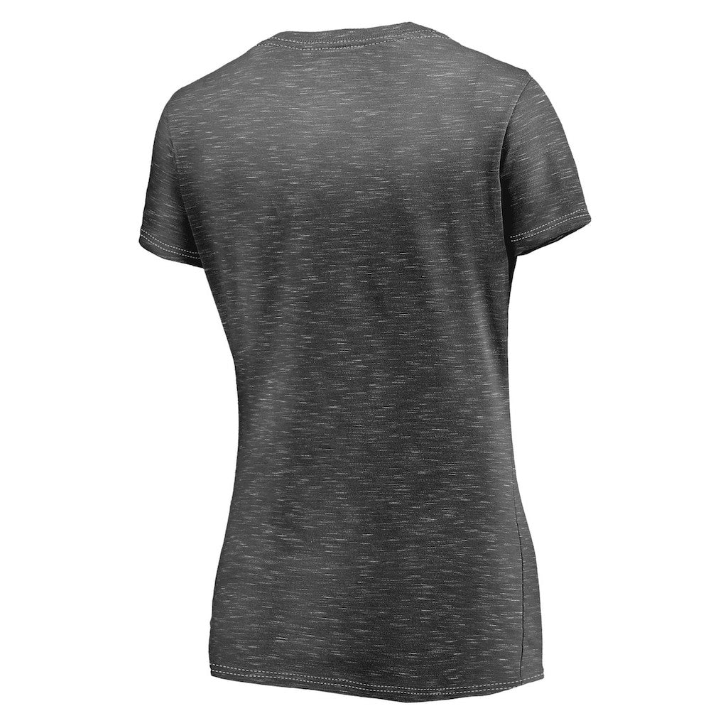 Buffalo Bills Fanatics Women's League Leader Space Dye V-Neck T-Shirt