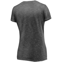 Pittsburgh Steelers Fanatics Women's League Leader Space Dye V-Neck T-Shirt