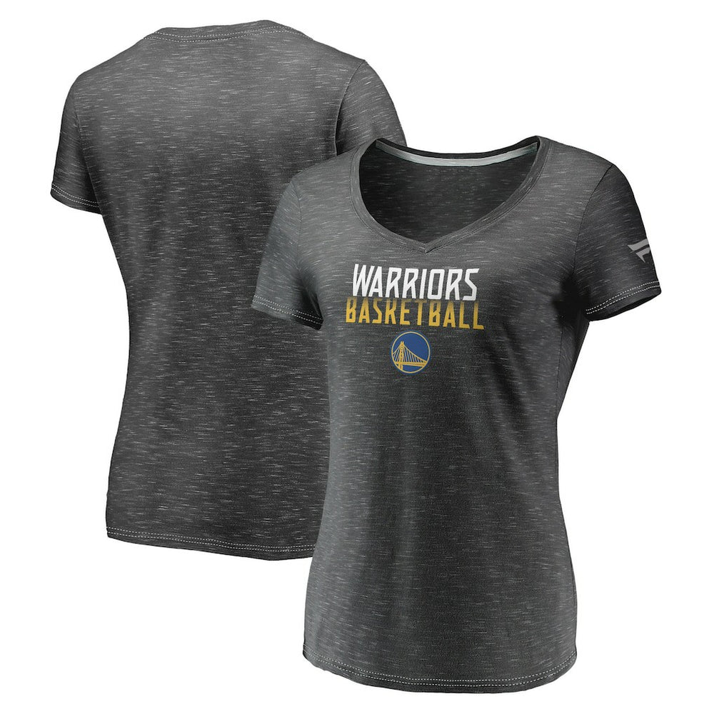 Golden State Warriors Women's Double-Fade Space-Dye V-Neck T-Shirt sale For Sale