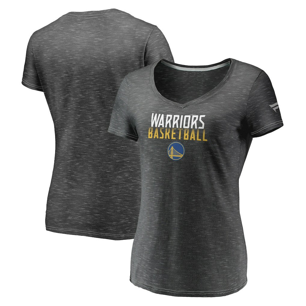 Golden State Warriors Women's Double-Fade Space-Dye V-Neck T-Shirt sale For Sale