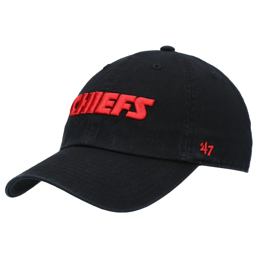 Kansas City Chiefs 47 brand '47 Clean Up Script Adjustable Hat