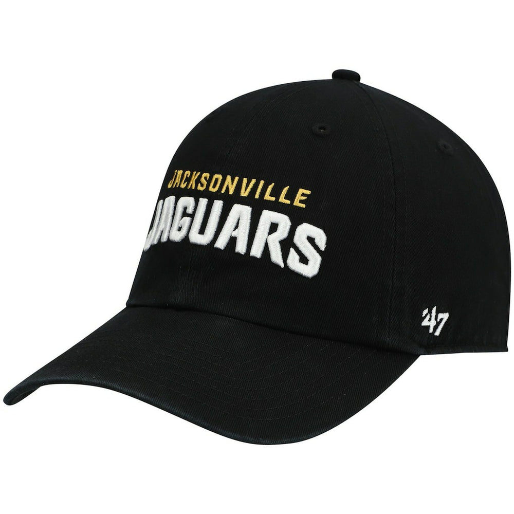 Jacksonville Jaguars 47 brand '47 Clean Up Script Adjustable Hat